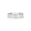 Emerald Cut Diamond Half Band