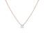 Floating Diamond Solitaire Necklace