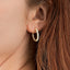 Diamond Scallop Hoops