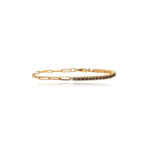 Sapphire Paperclip Bracelet