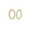 Diamond Scallop Hoops