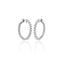 Diamond Scallop Hoops