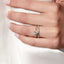 Round Cut Diamond Ring Pave Band